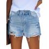 image:imageMODARANI Denim Shorts for Women Distressed Jean Shorts Ripped Summer Hot ShortBlight Blue