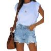 image:imageMODARANI Denim Shorts for Women Distressed Jean Shorts Ripped Summer Hot ShortBlight Blue