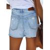 image:imageMODARANI Denim Shorts for Women Distressed Jean Shorts Ripped Summer Hot ShortBlight Blue