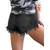 image:imageMODARANI Denim Shorts for Women Distressed Jean Shorts Ripped Summer Hot ShortCblack