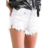 image:imageMODARANI Denim Shorts for Women Distressed Jean Shorts Ripped Summer Hot ShortCwhite