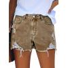 image:imageMODARANI Denim Shorts for Women Distressed Jean Shorts Ripped Summer Hot ShortDbrown