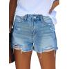 image:imageMODARANI Denim Shorts for Women Distressed Jean Shorts Ripped Summer Hot ShortDlight Blue