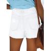 image:imageMODARANI Denim Shorts for Women Distressed Jean Shorts Ripped Summer Hot ShortDwhite