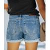 image:imageMODARANI Denim Shorts for Women Distressed Jean Shorts Ripped Summer Hot ShortGlight Blue