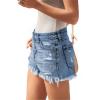 image:imageMODARANI Denim Shorts for Women Distressed Jean Shorts Ripped Summer Hot ShortHblue