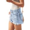 image:imageMODARANI Denim Shorts for Women Distressed Jean Shorts Ripped Summer Hot ShortHlight Blue