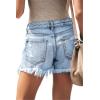 image:imageMODARANI Denim Shorts for Women Distressed Jean Shorts Ripped Summer Hot ShortHlight Blue