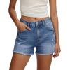 image:imageMODARANI Denim Shorts for Women Distressed Jean Shorts Ripped Summer Hot ShortJblue