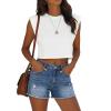 image:imageMODARANI Denim Shorts for Women Distressed Jean Shorts Ripped Summer Hot ShortJblue