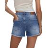 image:imageMODARANI Denim Shorts for Women Distressed Jean Shorts Ripped Summer Hot ShortJblue