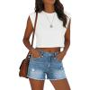 image:imageMODARANI Denim Shorts for Women Distressed Jean Shorts Ripped Summer Hot ShortJlight Blue