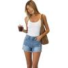 image:imageMODARANI Denim Shorts for Women Distressed Jean Shorts Ripped Summer Hot ShortJlight Blue