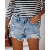 image:imageMODARANI Denim Shorts for Women Distressed Jean Shorts Ripped Summer Hot ShortLlight Blue