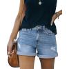 image:imageMODARANI Denim Shorts for Women Distressed Jean Shorts Ripped Summer Hot ShortMlight Blue