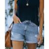 image:imageMODARANI Denim Shorts for Women Distressed Jean Shorts Ripped Summer Hot ShortMlight Blue