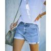 image:imageMODARANI Denim Shorts for Women Distressed Jean Shorts Ripped Summer Hot ShortNlight Blue