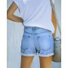 image:imageMODARANI Denim Shorts for Women Distressed Jean Shorts Ripped Summer Hot ShortNlight Blue