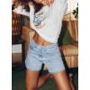 image:imageMODARANI Denim Shorts for Women Distressed Jean Shorts Ripped Summer Hot ShortPlight Blue