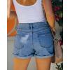 image:imageMODARANI Denim Shorts for Women Distressed Jean Shorts Ripped Summer Hot ShortRnavy Blue