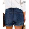 image:imageMODARANI Denim Shorts for Women Distressed Jean Shorts Ripped Summer Hot ShortTdeep Blue