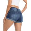 image:imageMODARANI Denim Shorts for Women Distressed Jean Shorts Ripped Summer Hot ShortVdark Blue