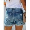 image:imageMODARANI Denim Shorts for Women Distressed Jean Shorts Ripped Summer Hot ShortXblue