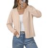 image:imageonlypuff Cardigan for Women Dressy Button Down Sweaters Work Cardigans Trendy Clothes Long Sleeve Knit S2XL01 Apricot