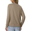 image:imageonlypuff Cardigan for Women Dressy Button Down Sweaters Work Cardigans Trendy Clothes Long Sleeve Knit S2XL01 Camel