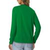 image:imageonlypuff Cardigan for Women Dressy Button Down Sweaters Work Cardigans Trendy Clothes Long Sleeve Knit S2XL01 Clear Green