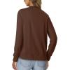 image:imageonlypuff Cardigan for Women Dressy Button Down Sweaters Work Cardigans Trendy Clothes Long Sleeve Knit S2XL01 Coffee