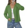image:imageonlypuff Cardigan for Women Dressy Button Down Sweaters Work Cardigans Trendy Clothes Long Sleeve Knit S2XL01 Green