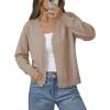 image:imageonlypuff Cardigan for Women Dressy Button Down Sweaters Work Cardigans Trendy Clothes Long Sleeve Knit S2XL01 Khaki