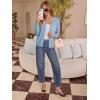 image:imageonlypuff Cardigan for Women Dressy Button Down Sweaters Work Cardigans Trendy Clothes Long Sleeve Knit S2XL01 Light Blue