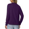 image:imageonlypuff Cardigan for Women Dressy Button Down Sweaters Work Cardigans Trendy Clothes Long Sleeve Knit S2XL01 Purple