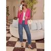 image:imageonlypuff Cardigan for Women Dressy Button Down Sweaters Work Cardigans Trendy Clothes Long Sleeve Knit S2XL01 Rose