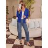 image:imageonlypuff Cardigan for Women Dressy Button Down Sweaters Work Cardigans Trendy Clothes Long Sleeve Knit S2XL01 Royal Blue