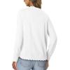 image:imageonlypuff Cardigan for Women Dressy Button Down Sweaters Work Cardigans Trendy Clothes Long Sleeve Knit S2XL01 White