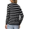 image:imageonlypuff Cardigan for Women Dressy Button Down Sweaters Work Cardigans Trendy Clothes Long Sleeve Knit S2XL02 Black White