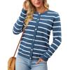 image:imageonlypuff Cardigan for Women Dressy Button Down Sweaters Work Cardigans Trendy Clothes Long Sleeve Knit S2XL02 Medium Blue