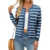 image:imageonlypuff Cardigan for Women Dressy Button Down Sweaters Work Cardigans Trendy Clothes Long Sleeve Knit S2XL02 Medium Blue