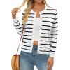 image:imageonlypuff Cardigan for Women Dressy Button Down Sweaters Work Cardigans Trendy Clothes Long Sleeve Knit S2XL02 White Black