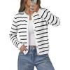 image:imageonlypuff Cardigan for Women Dressy Button Down Sweaters Work Cardigans Trendy Clothes Long Sleeve Knit S2XL02 White Black