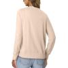 image:imageonlypuff Cardigan for Women Dressy Button Down Sweaters Work Cardigans Trendy Clothes Long Sleeve Knit S2XL03 Apricot