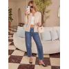 image:imageonlypuff Cardigan for Women Dressy Button Down Sweaters Work Cardigans Trendy Clothes Long Sleeve Knit S2XL03 Apricot