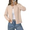 image:imageonlypuff Cardigan for Women Dressy Button Down Sweaters Work Cardigans Trendy Clothes Long Sleeve Knit S2XL03 Apricot