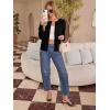 image:imageonlypuff Cardigan for Women Dressy Button Down Sweaters Work Cardigans Trendy Clothes Long Sleeve Knit S2XL03 Black