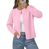 image:imageonlypuff Cardigan for Women Dressy Button Down Sweaters Work Cardigans Trendy Clothes Long Sleeve Knit S2XL03 Pink