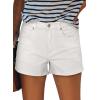 image:imageonlypuff Womens Jean Short Cut Off Denim Shorts High Waist Ripped Distressed Stretchy 17white