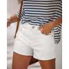 image:imageonlypuff Womens Jean Short Cut Off Denim Shorts High Waist Ripped Distressed Stretchy 17white